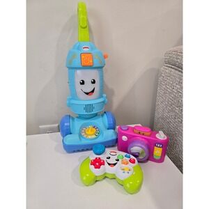 Fisher Price Laugh & Learn Toy Vacuum Camera Controller Set Kids Learning Toys